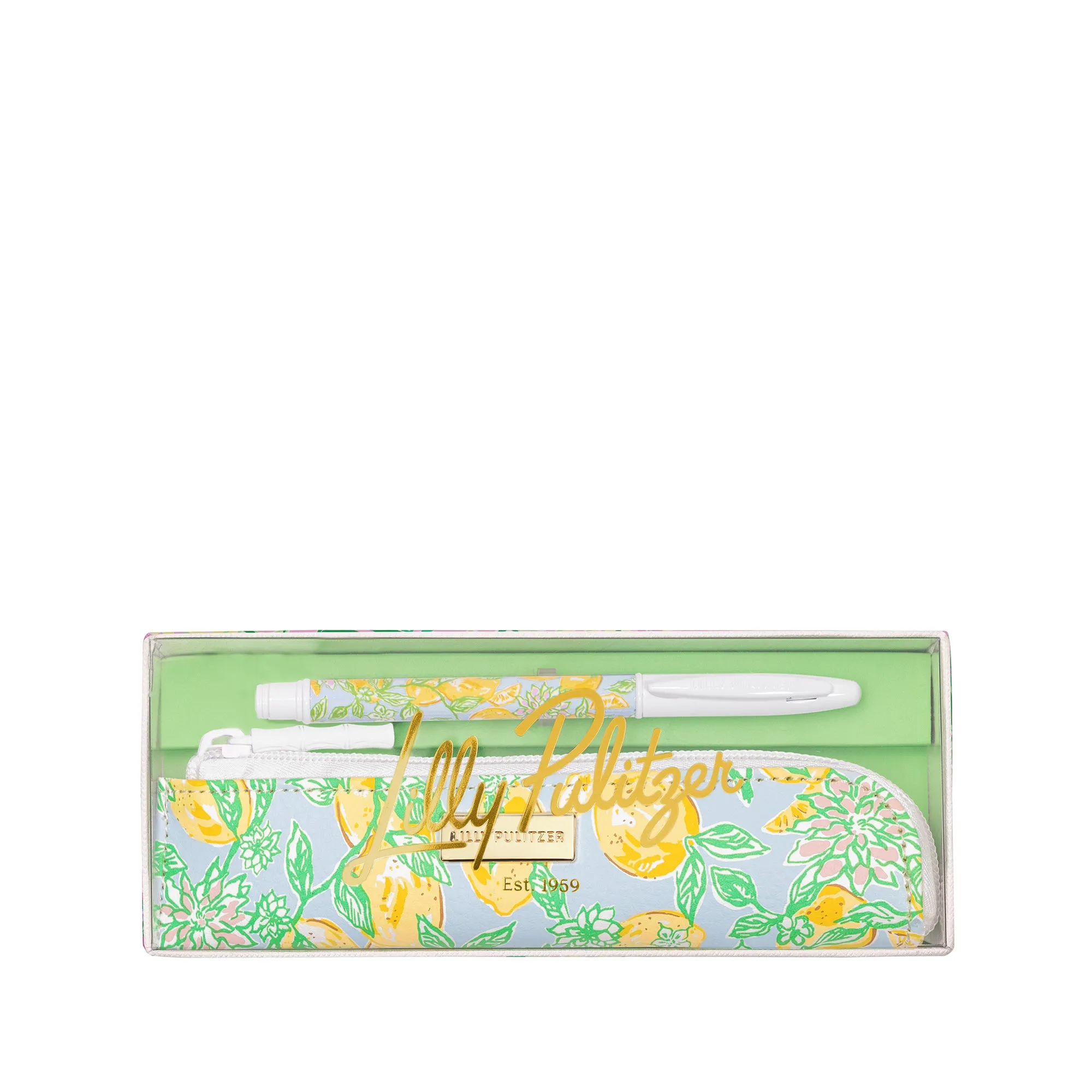 Pen with Pouch by Lilly Pulitzer - Make Lemonade