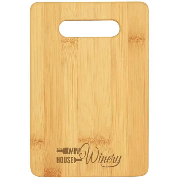 Personalized 9" x 6" Bamboo or Maple Bar Cutting Board