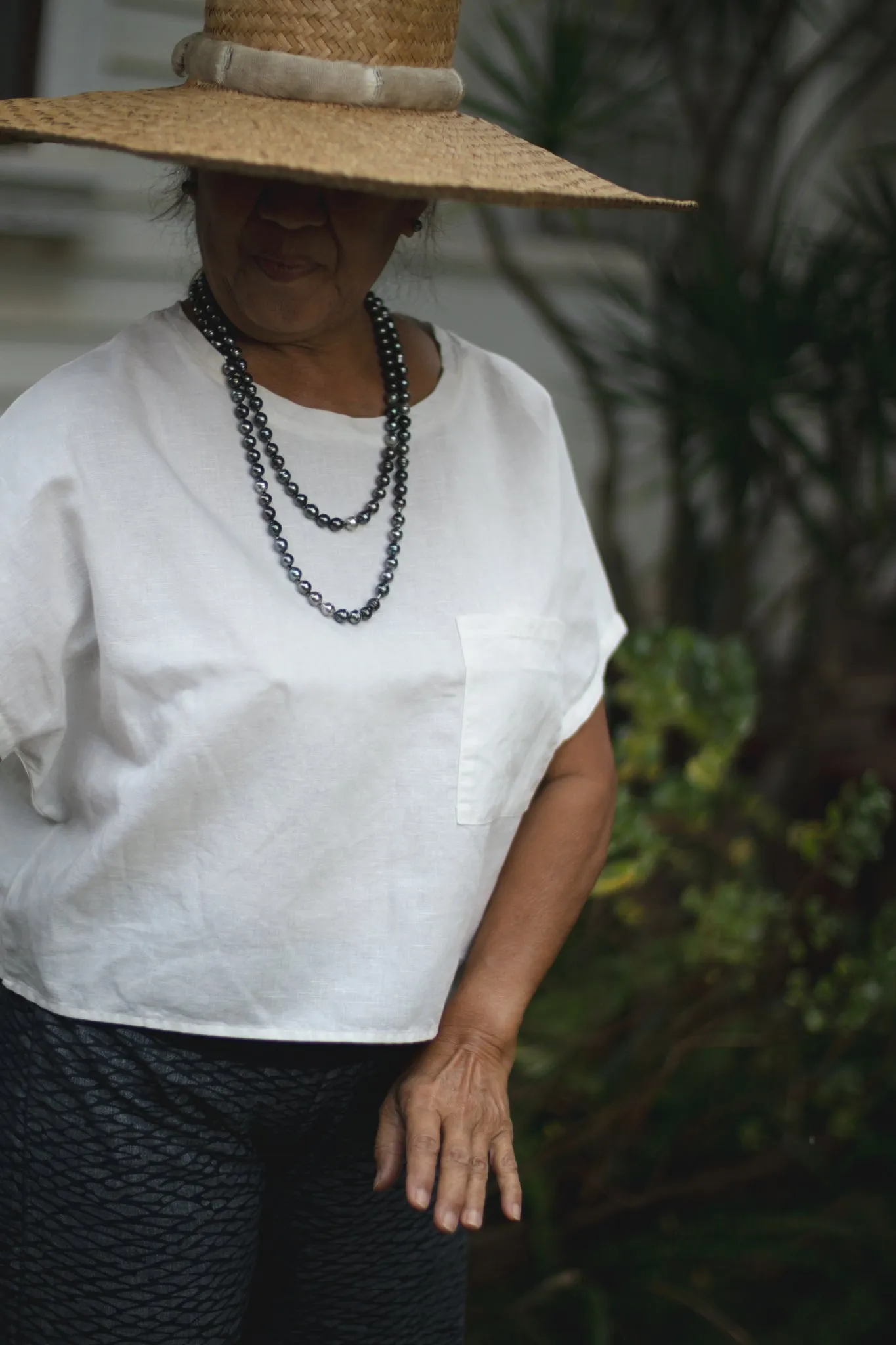 Pilialo | Cropped Boxy Top - white