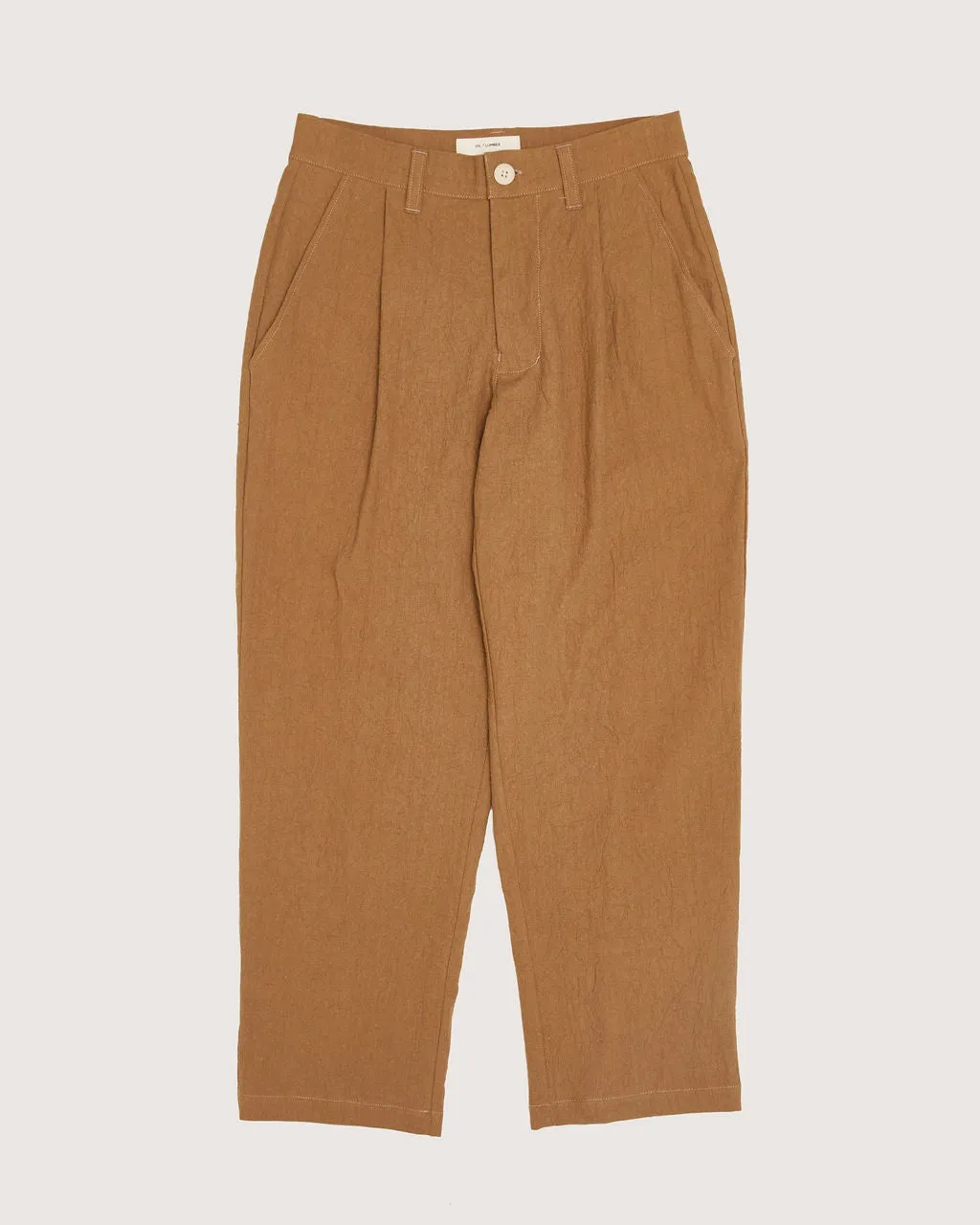 Pleated Trouser - Textured Earth