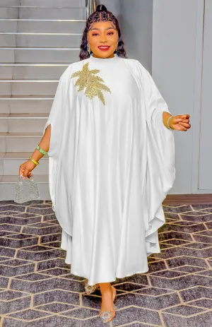 Plush Aunty- Shimmers Brooch Kaftan Maxi Dress (3 colors)