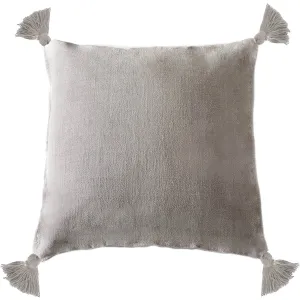 Pom Pom at Home Montauk Natural Linen Pillow with Tassels ~ 20 x 20
