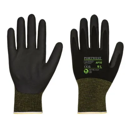 Portwest NPR15 Foam Nitrile Bamboo Glove - 12 pack-AP10