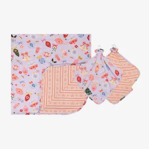 Posh Peanut Holly Patoo & Lovey Set