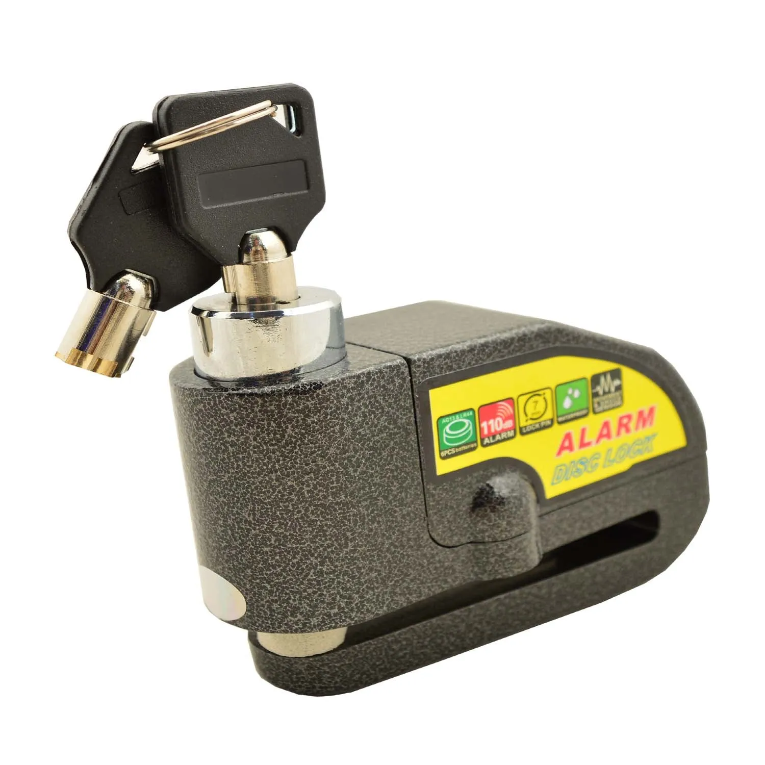 Premium Universal 6mm Alarm Disc Lock for All Bikes.