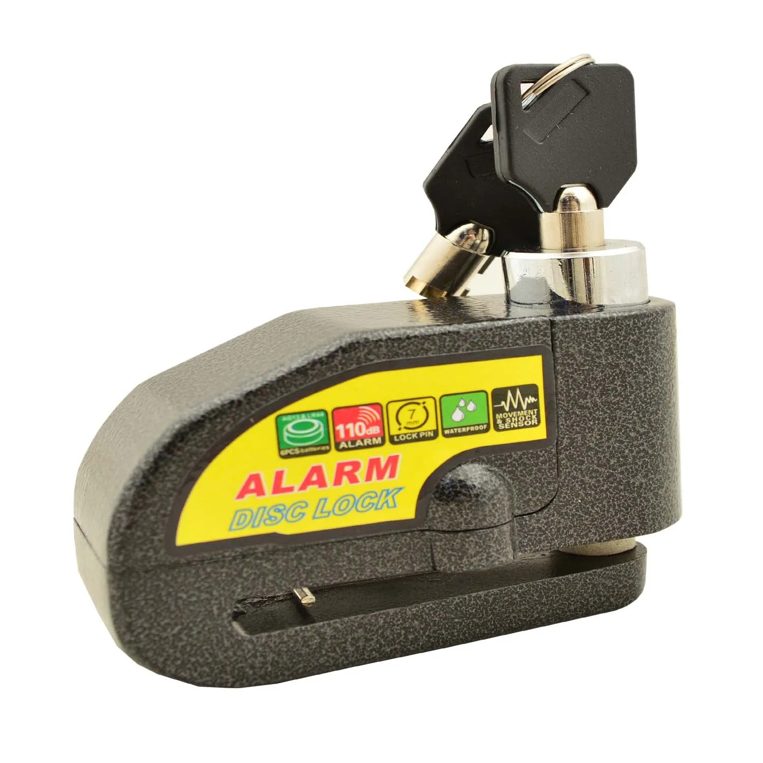Premium Universal 6mm Alarm Disc Lock for All Bikes.