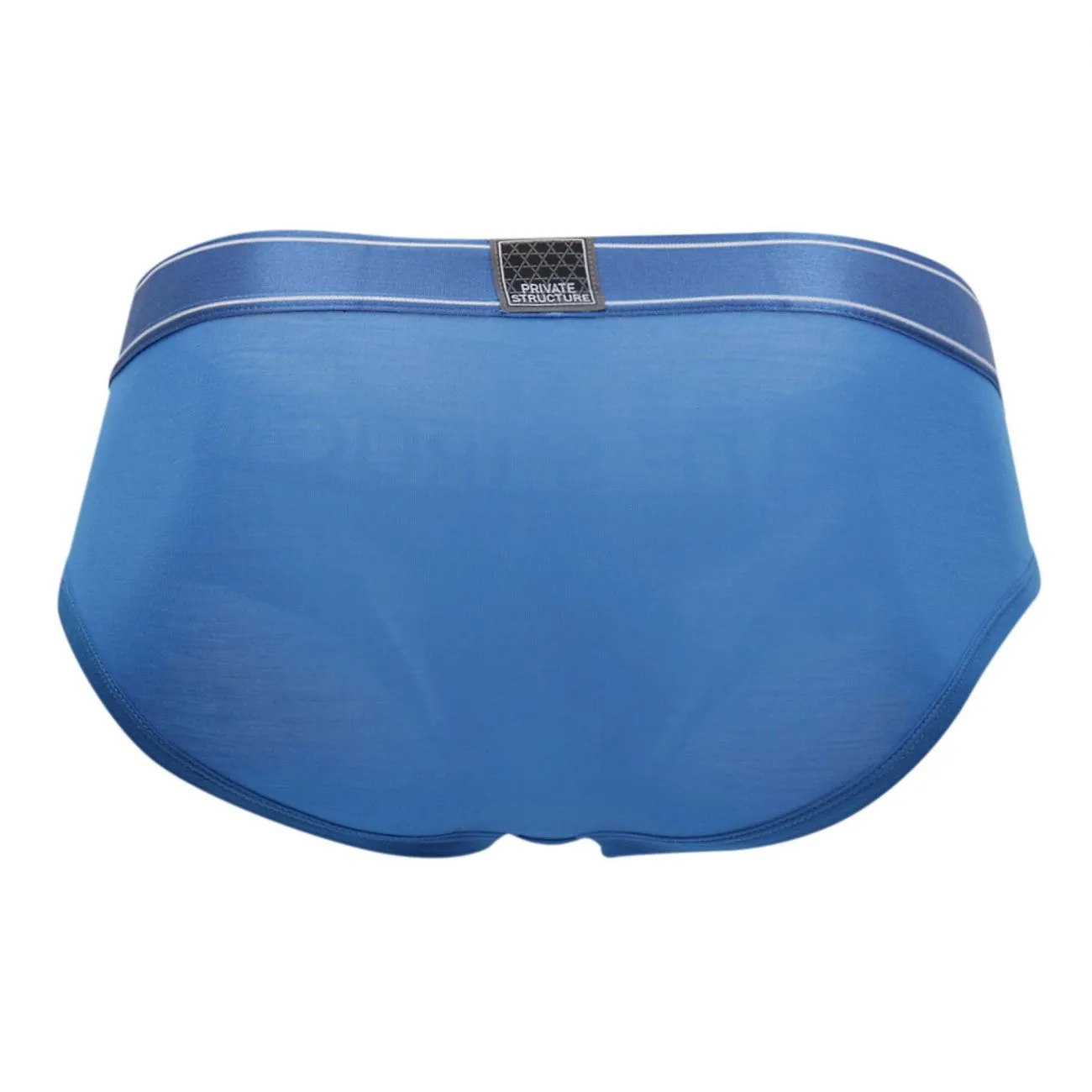 Private Structure PBUZ3748 Platinum Bamboo Contour Briefs Solid Blue