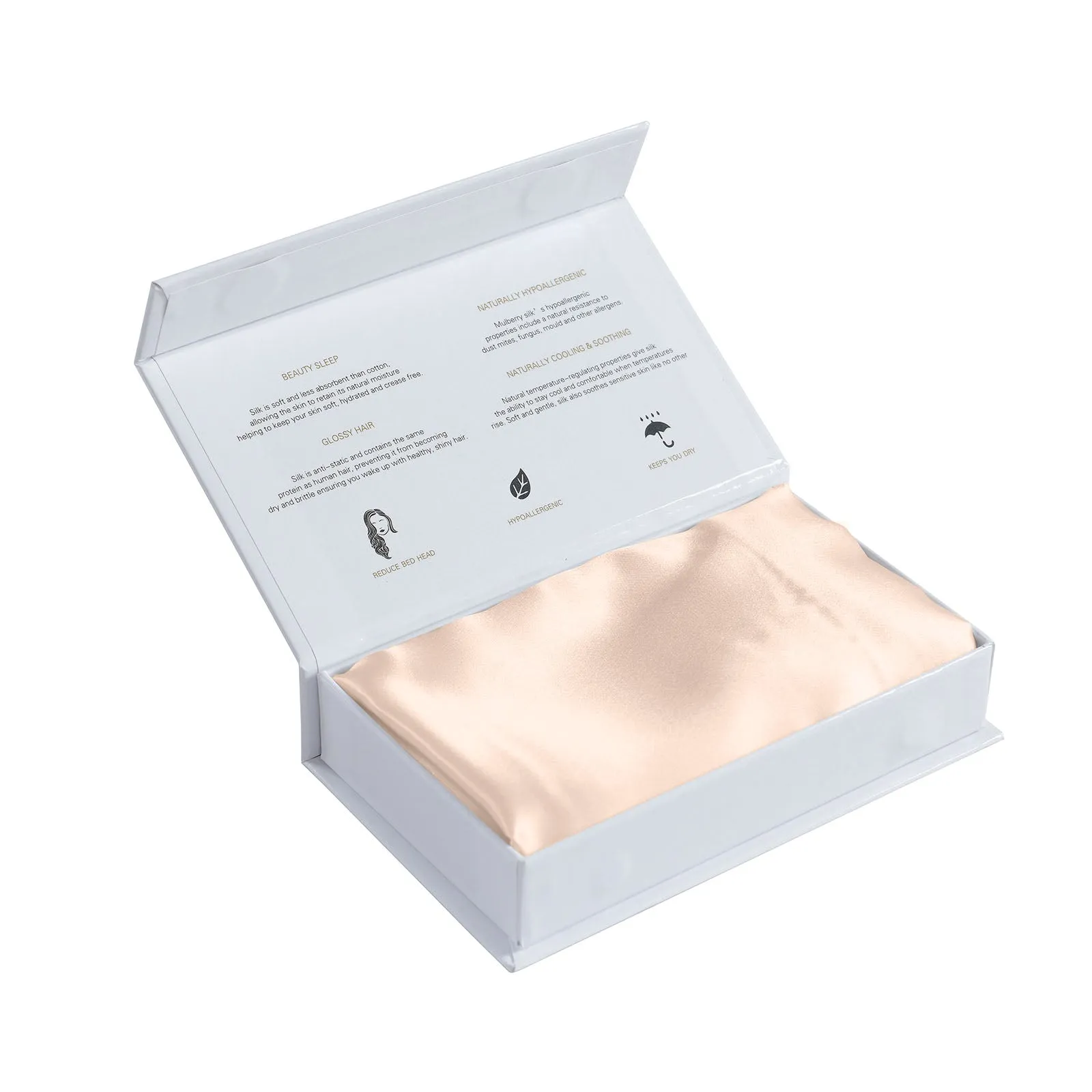 Pure Silk Pillow Case by Royal Comfort (Single Pack) - Champagne Pink