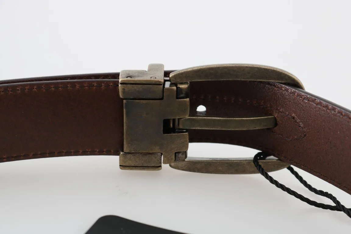 Purple Shiny Leather Gold Buckle Belt