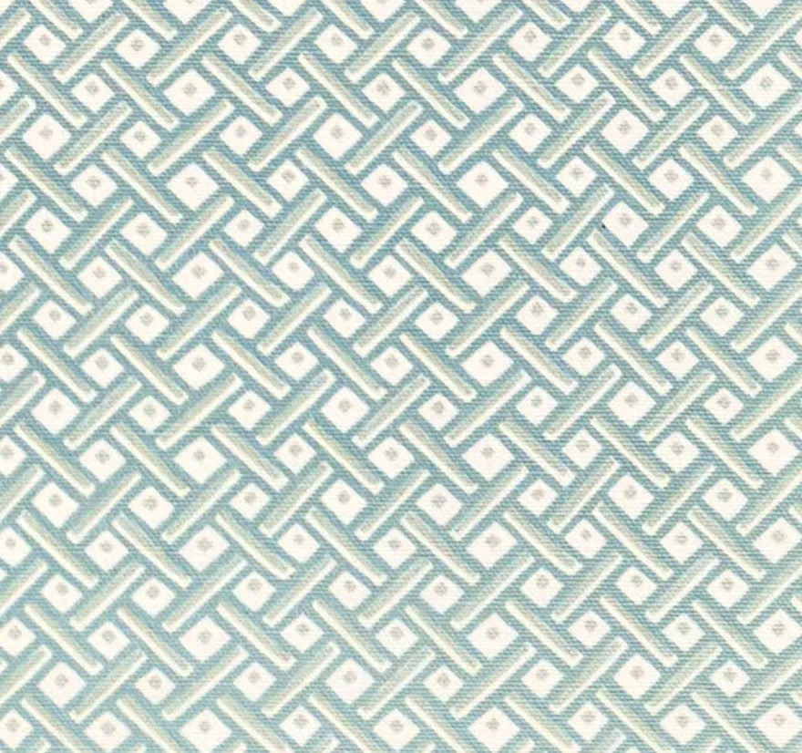 Quadrille Fabric: Litchfield - Custom Pale Aqua / Blue on White Belgian Linen / Cotton