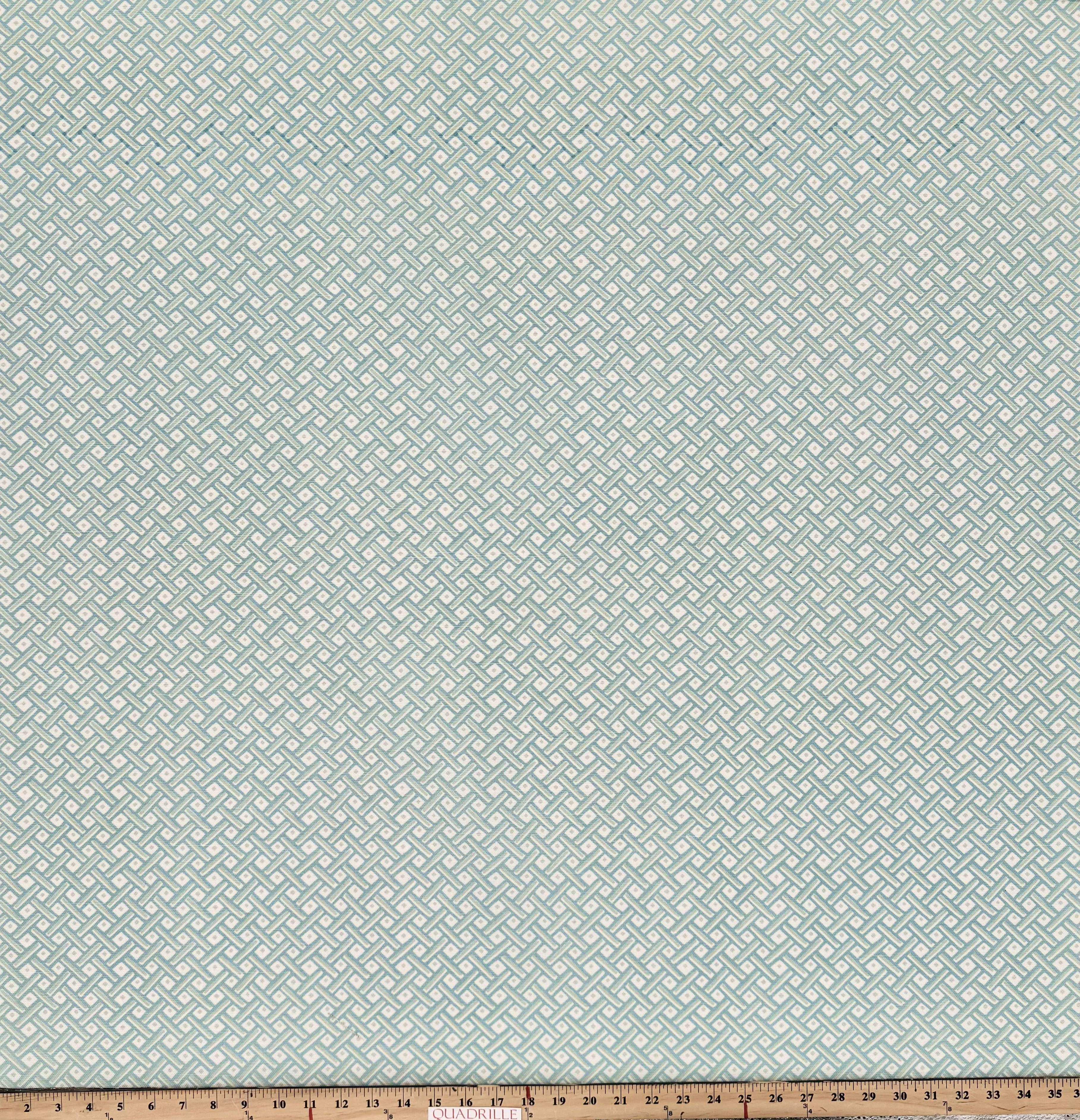 Quadrille Fabric: Litchfield - Custom Pale Aqua / Blue on White Belgian Linen / Cotton