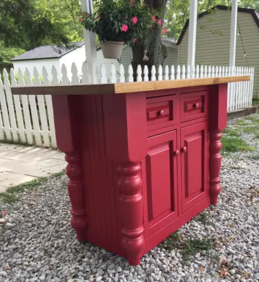 Red Island with Turned Corners