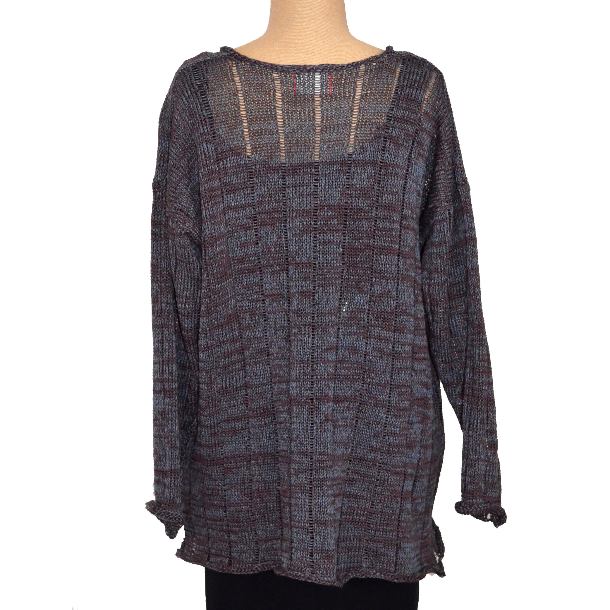 Red Thread Sweater, Felix, Brown/Denim, M