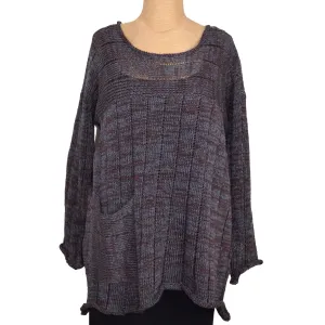 Red Thread Sweater, Felix, Brown/Denim, M