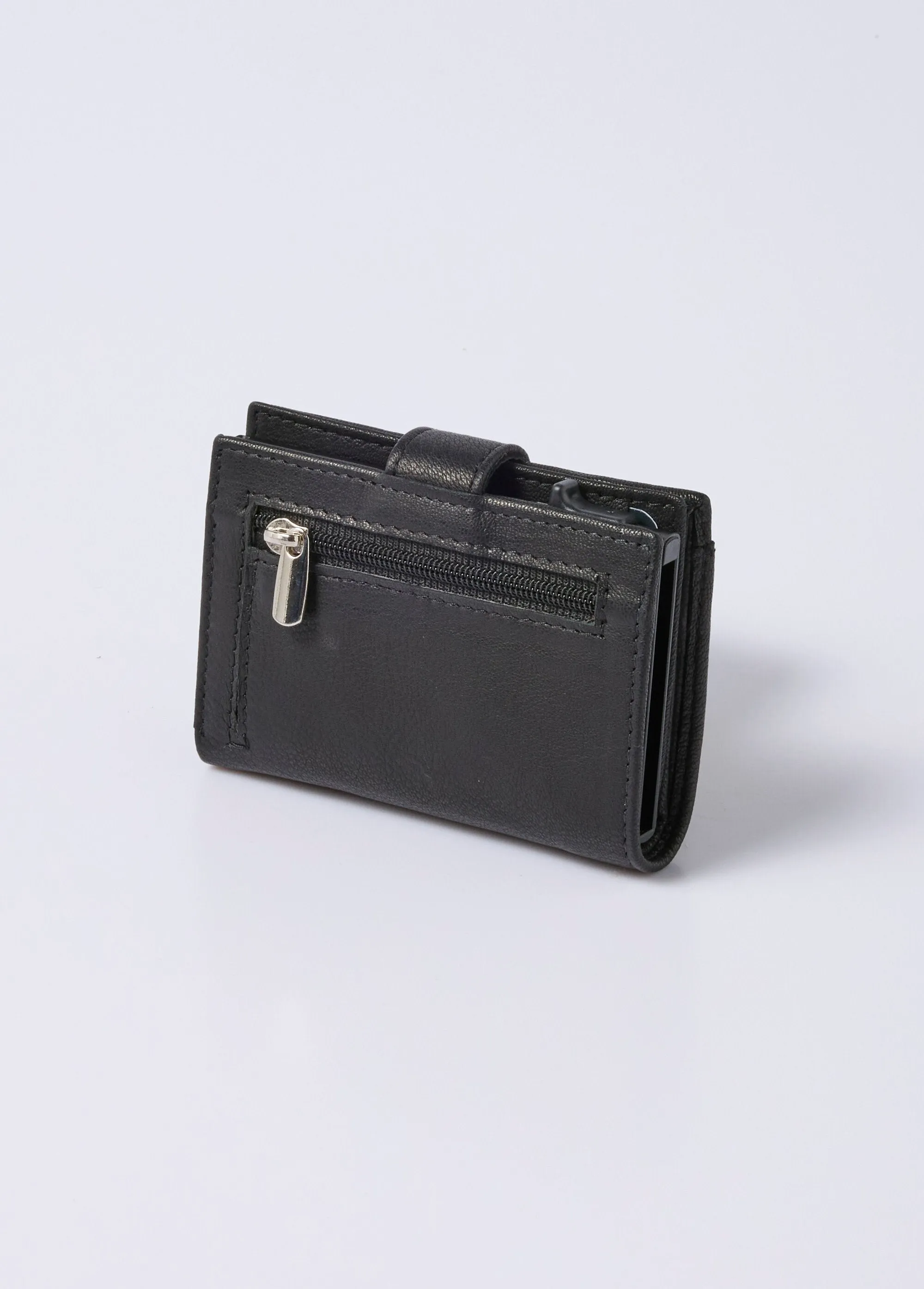 RFID-proof leather wallet