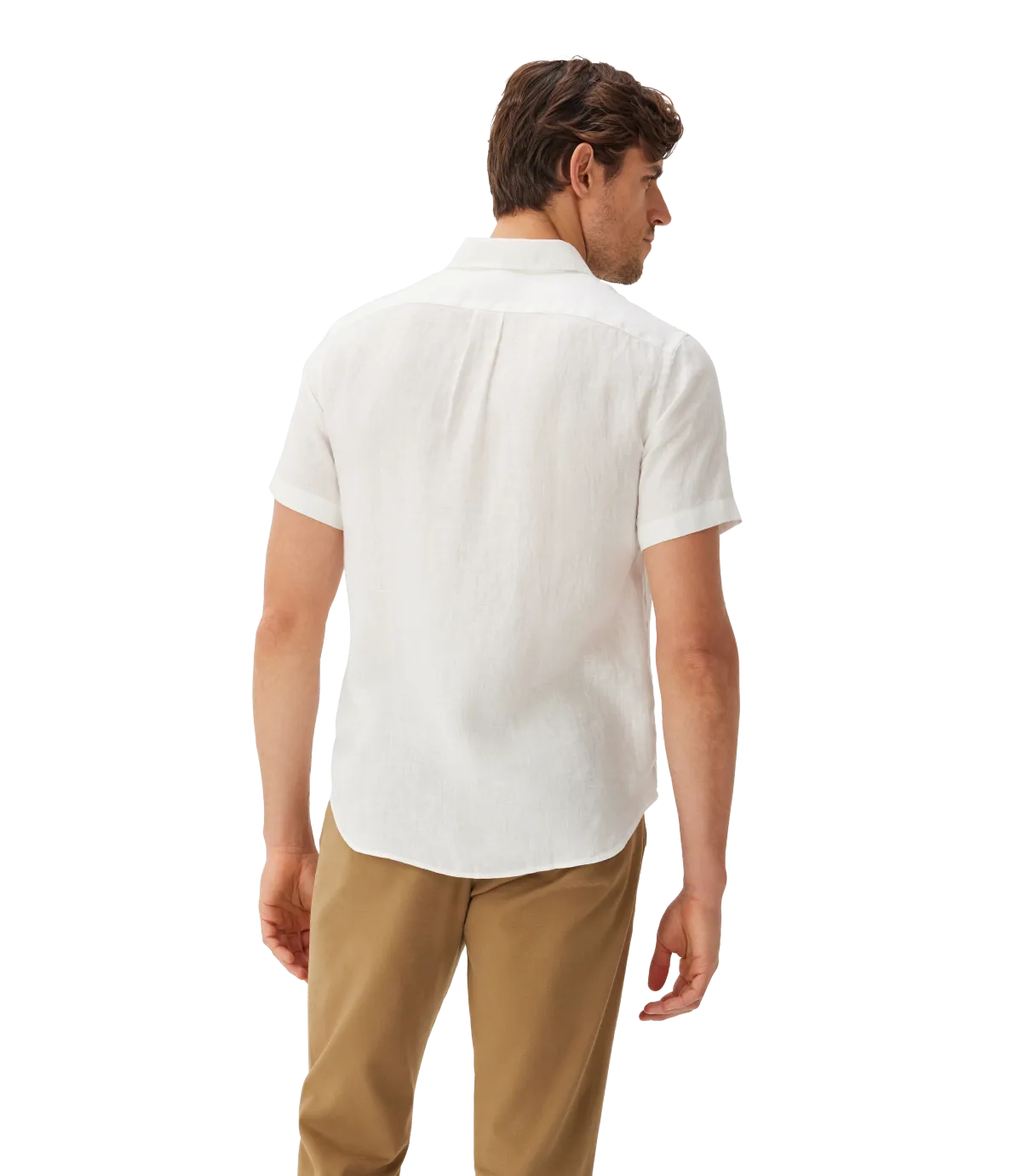 R.M.Williams - Regular Shirt - Linen - Short Sleeve - White