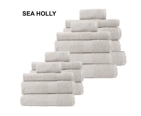 Royal Comfort 18 Piece Cotton Bamboo Towel Bundle Set 450GSM