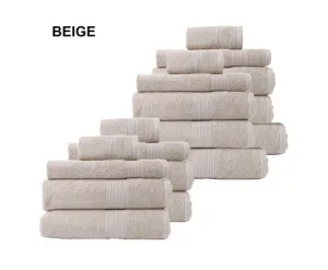 Royal Comfort 18 Piece Cotton Bamboo Towel Bundle Set 450GSM