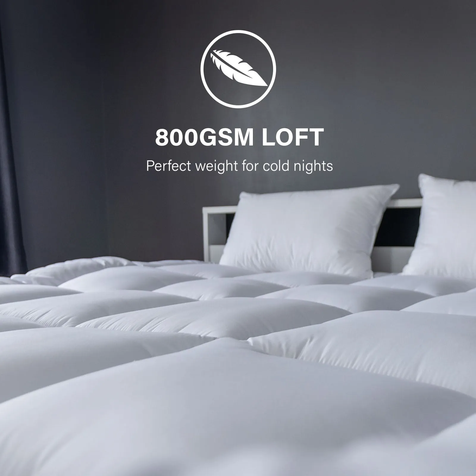 Royal Comfort 800GSM Silk Quilt - Double
