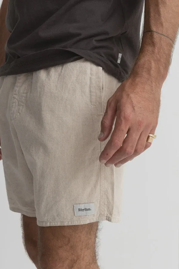 Rythm Classic Linen Jam Short - Sand