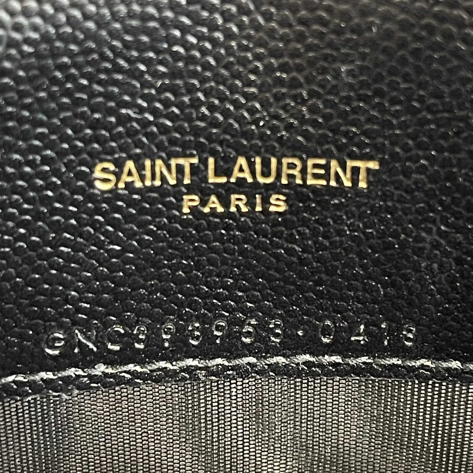 Saint Laurent - YSL Monogram Quilted Leather Black Wallet on a Chain