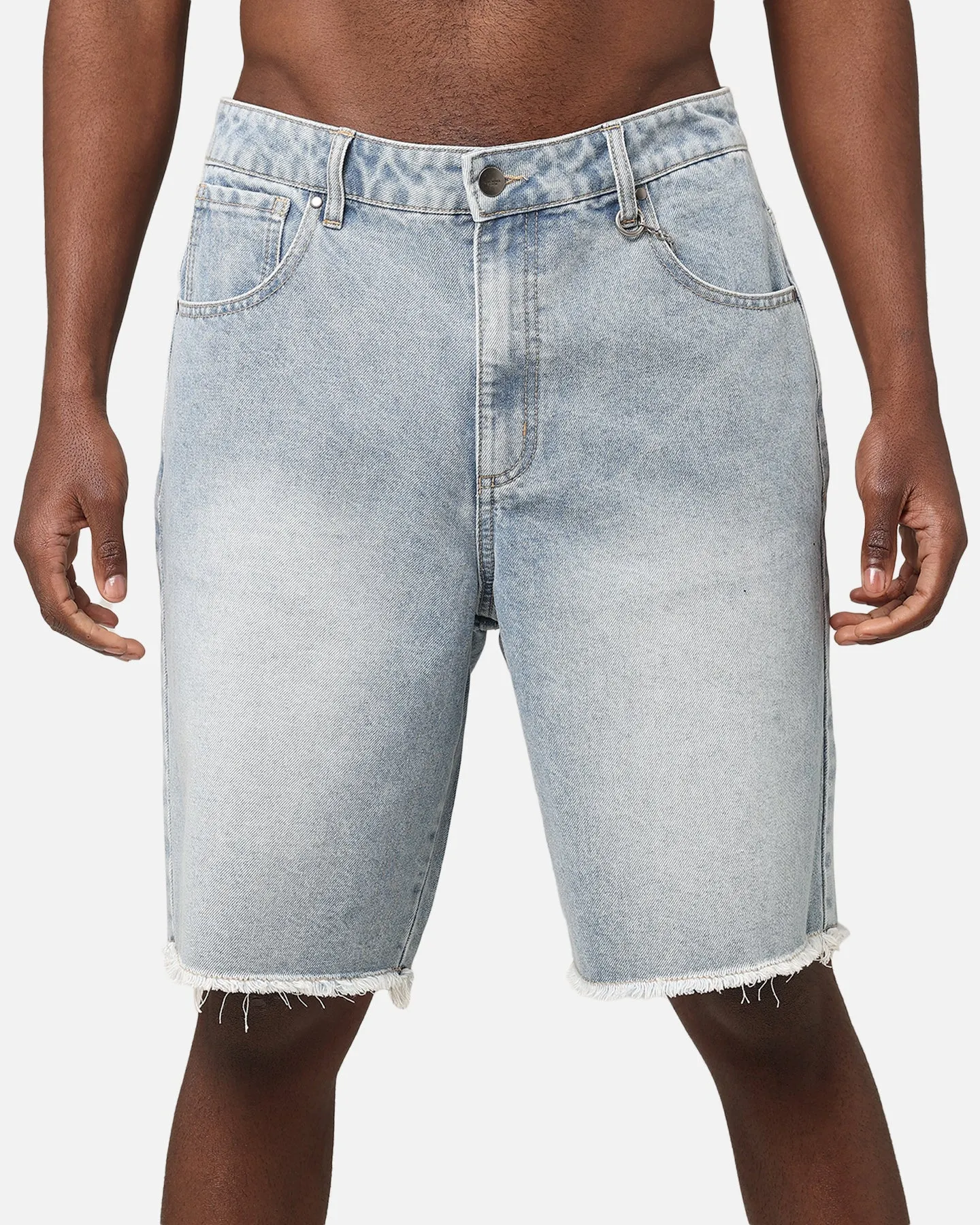 Saint Morta Baggy Denim Shorts Superwash Blue