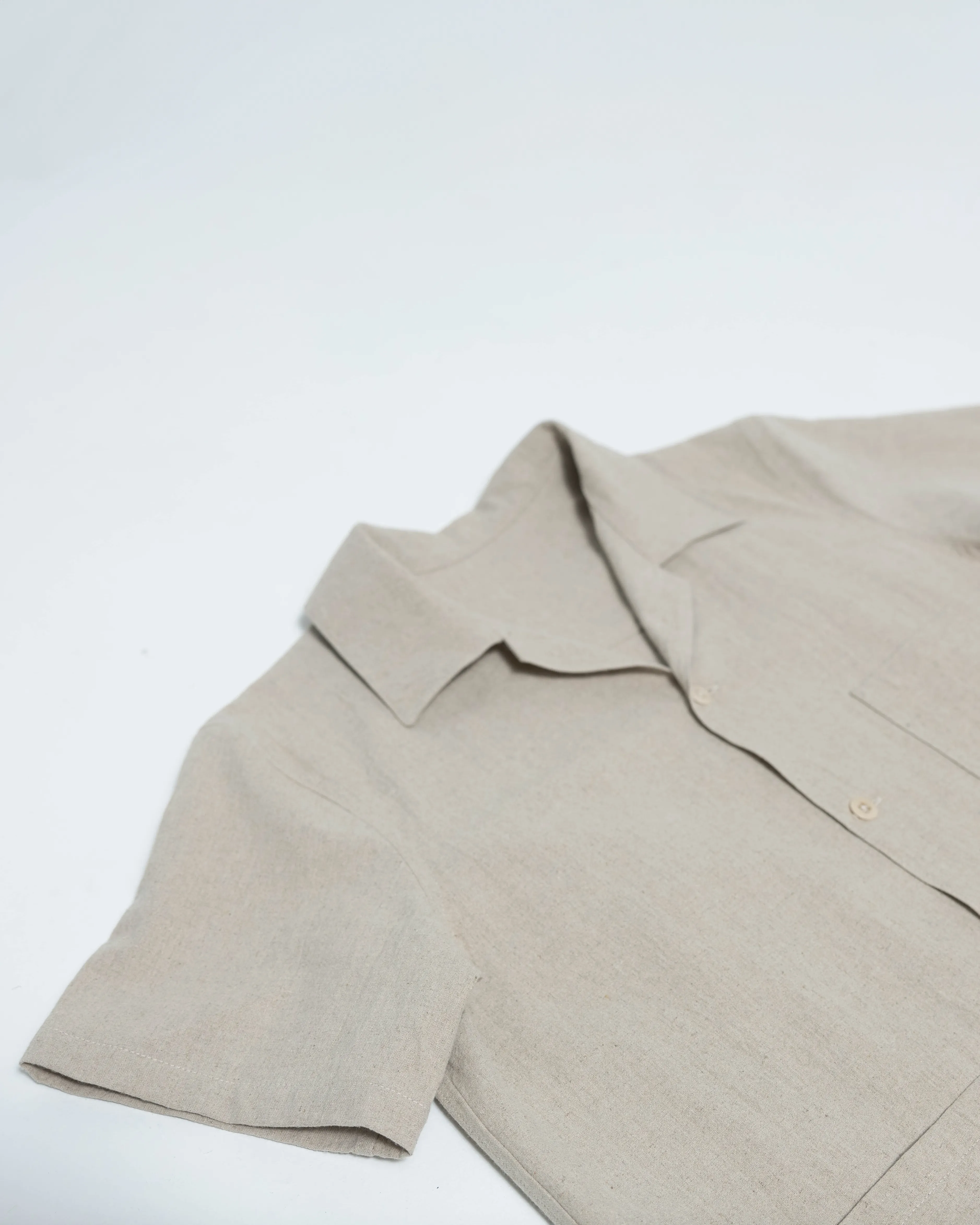 SAMPLE SALE: James SS Shirt - Natural Linen / Cotton