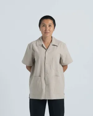 SAMPLE SALE: James SS Shirt - Natural Linen / Cotton