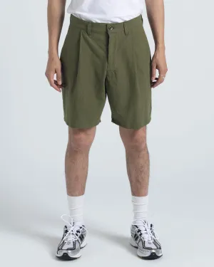 SAMPLE SALE: Pleated Shorts - OIive Cotton / Linen