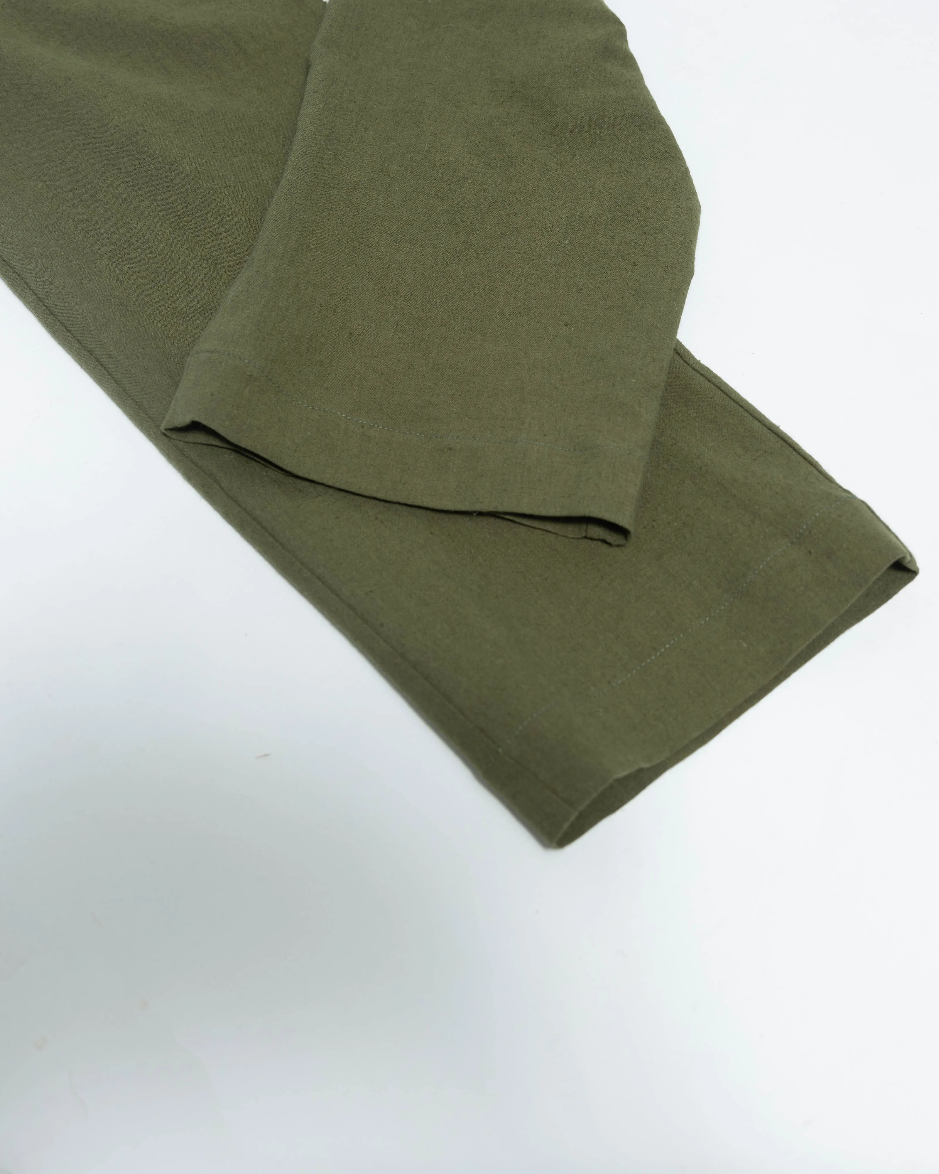 SAMPLE SALE: Pleated Trouser - Black Linen / Cotton