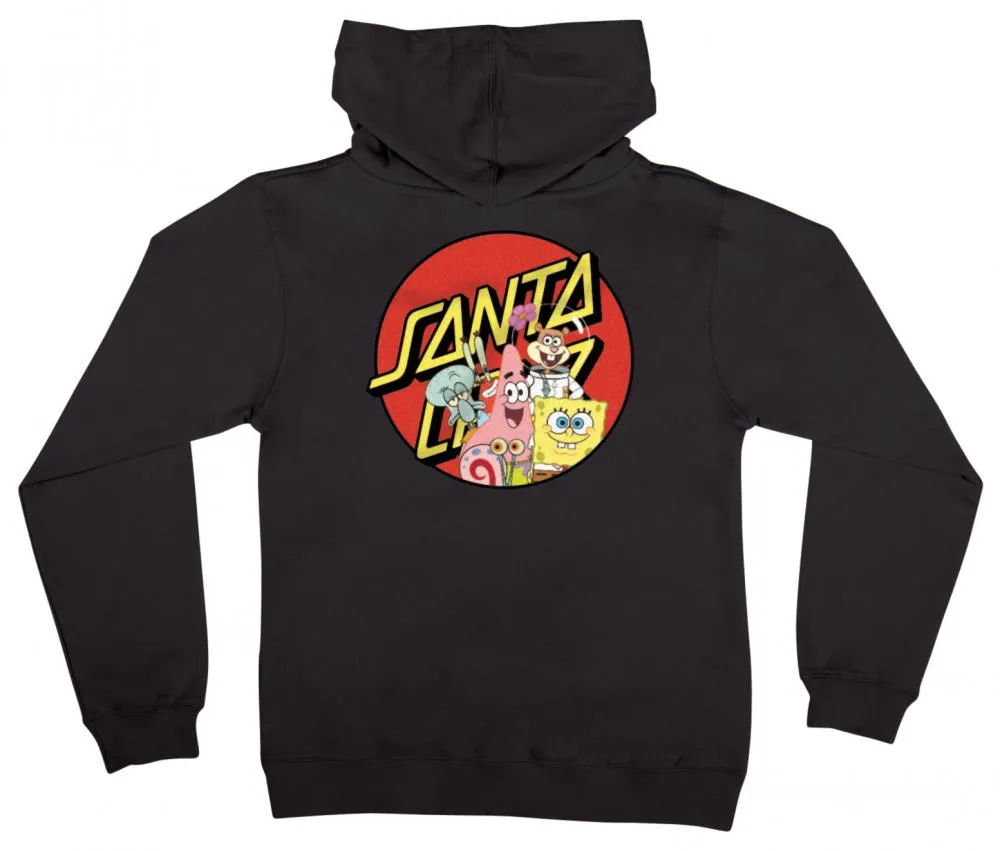 Santa Cruz Spongebob Group Youth Hoody - Black