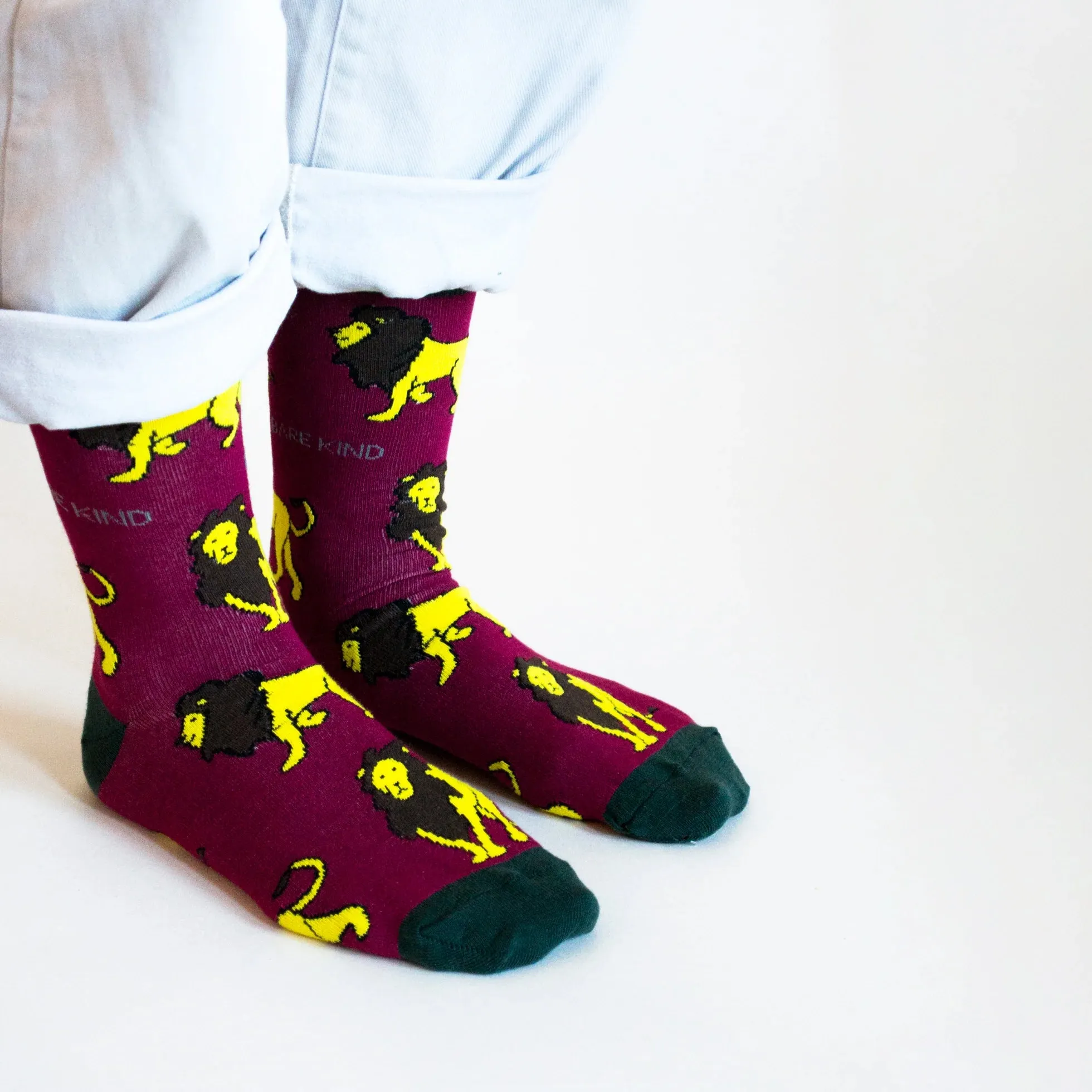 Save the Lions Bamboo Socks by Bare Kind