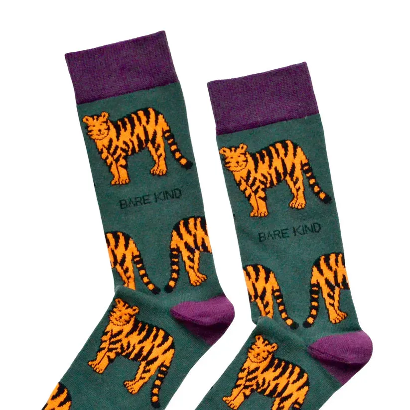 Save the Tigers Bamboo Socks by Bare Kind