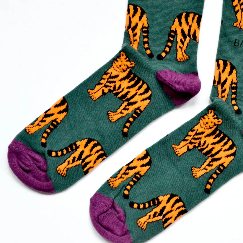 Save the Tigers Bamboo Socks by Bare Kind