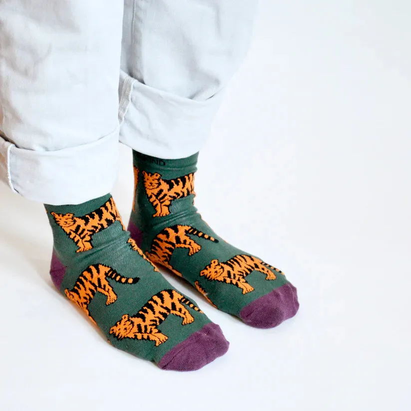 Save the Tigers Bamboo Socks by Bare Kind