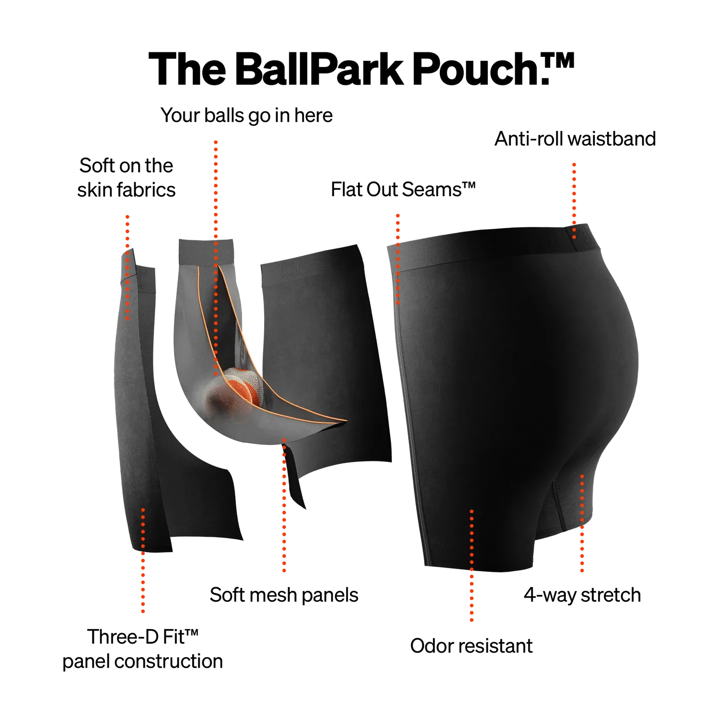 Saxx 22nd Century Silk Boxers - Rough Patches - Dark Ink