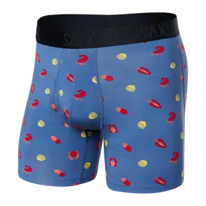 Saxx 22nd Century Silk Boxers - See Food - Navy