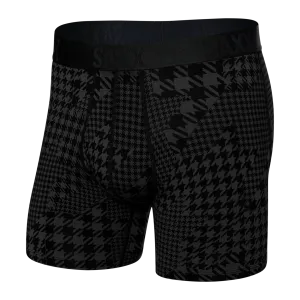 Saxx 22nd Century Silk Underwear - Dogstooth Camo- Black