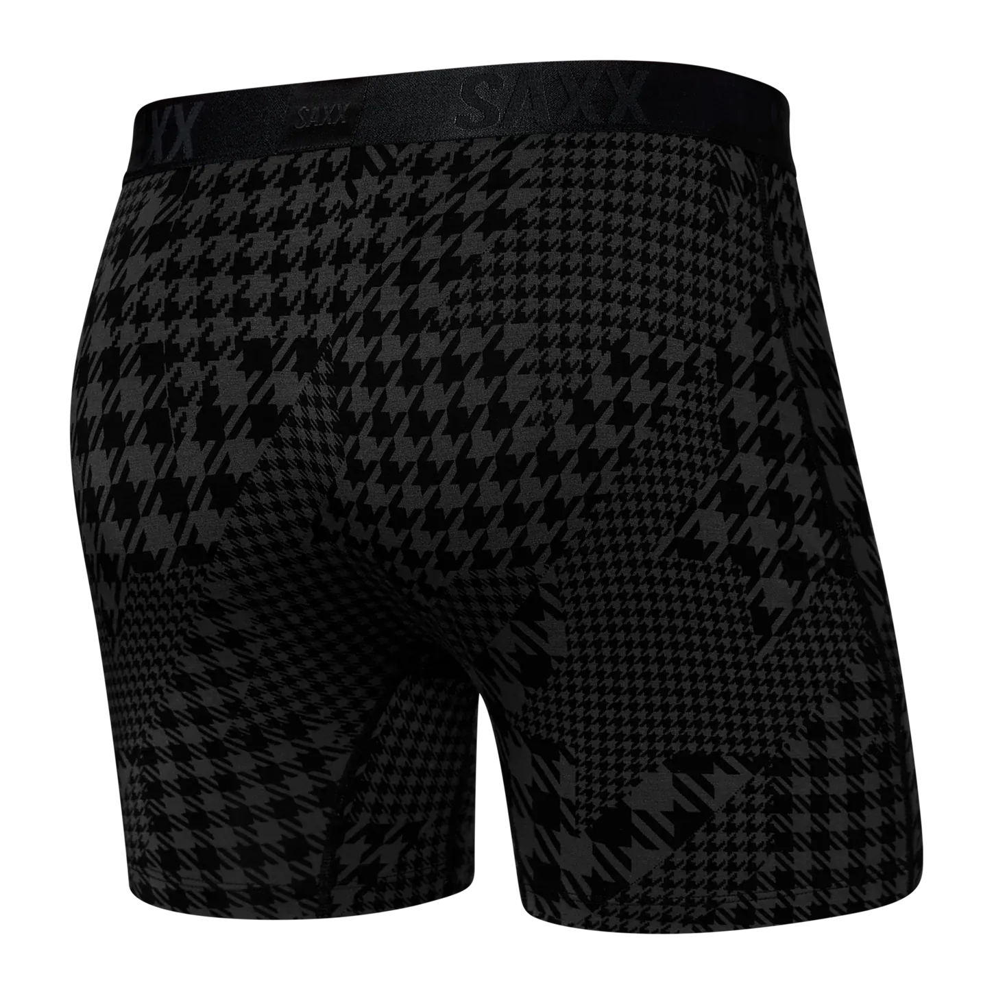 Saxx 22nd Century Silk Underwear - Dogstooth Camo- Black