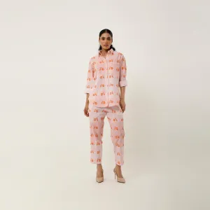 SCOOTER PRINTED LINEN CO ORD
