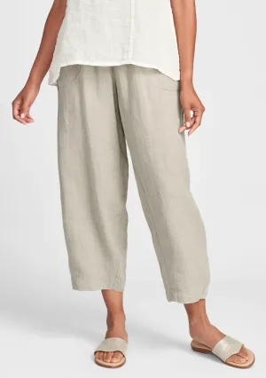 Seamly Linen Pant Natural Handkerchief