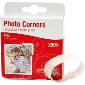 Self-Adhesive 250 Pieces Clear Photo/Picture Corners Card Making Scrapbooking