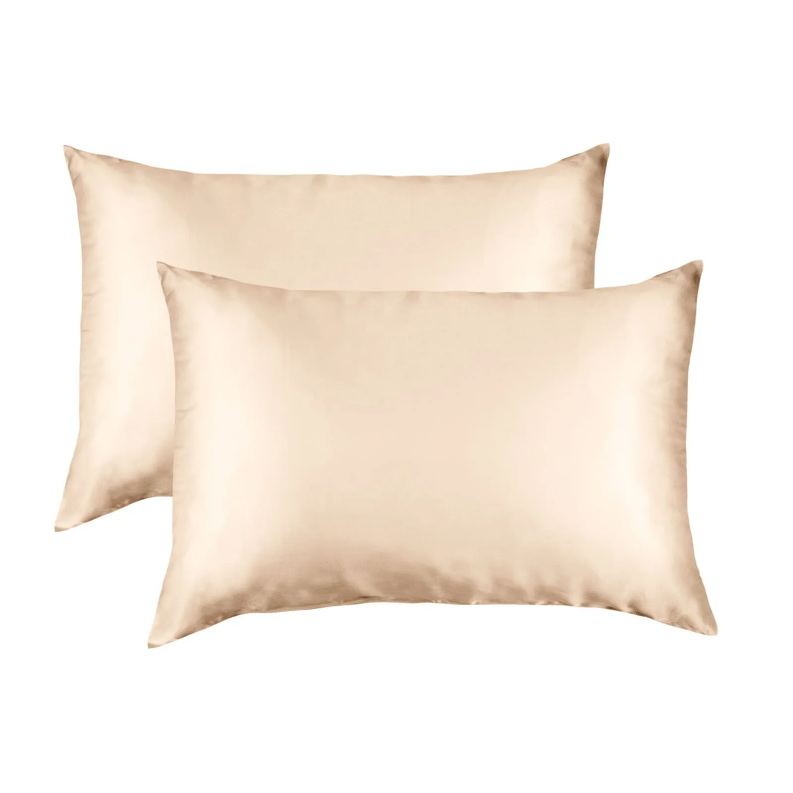 SILK PILLOW CASE TWIN PACK - SIZE: 51X76CM - Champagne Pink