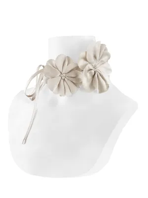 Silk Rosa Tie Pearl