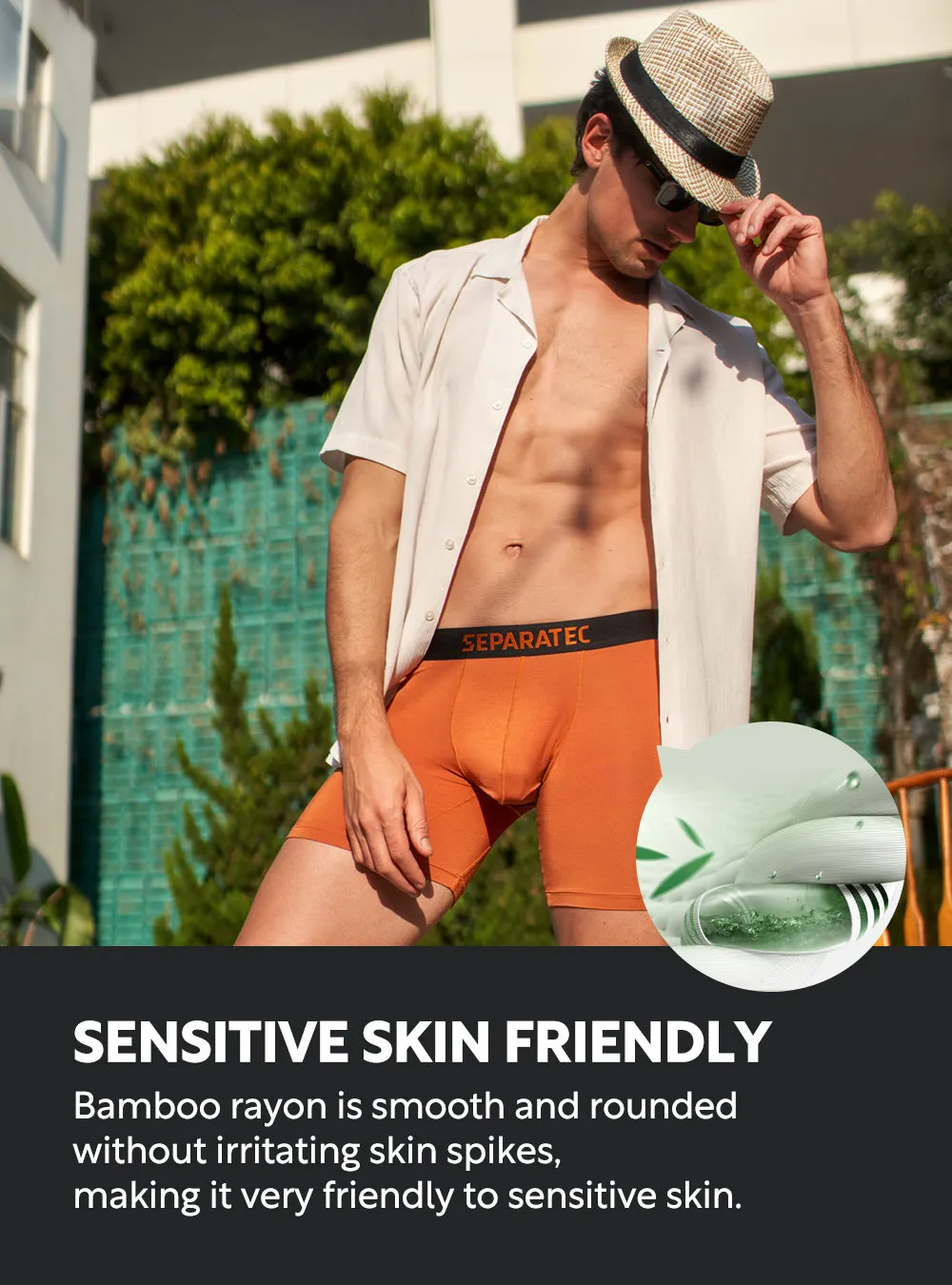 Silk Touch Colorful Bamboo Rayon Boxer Briefs 7 Pack