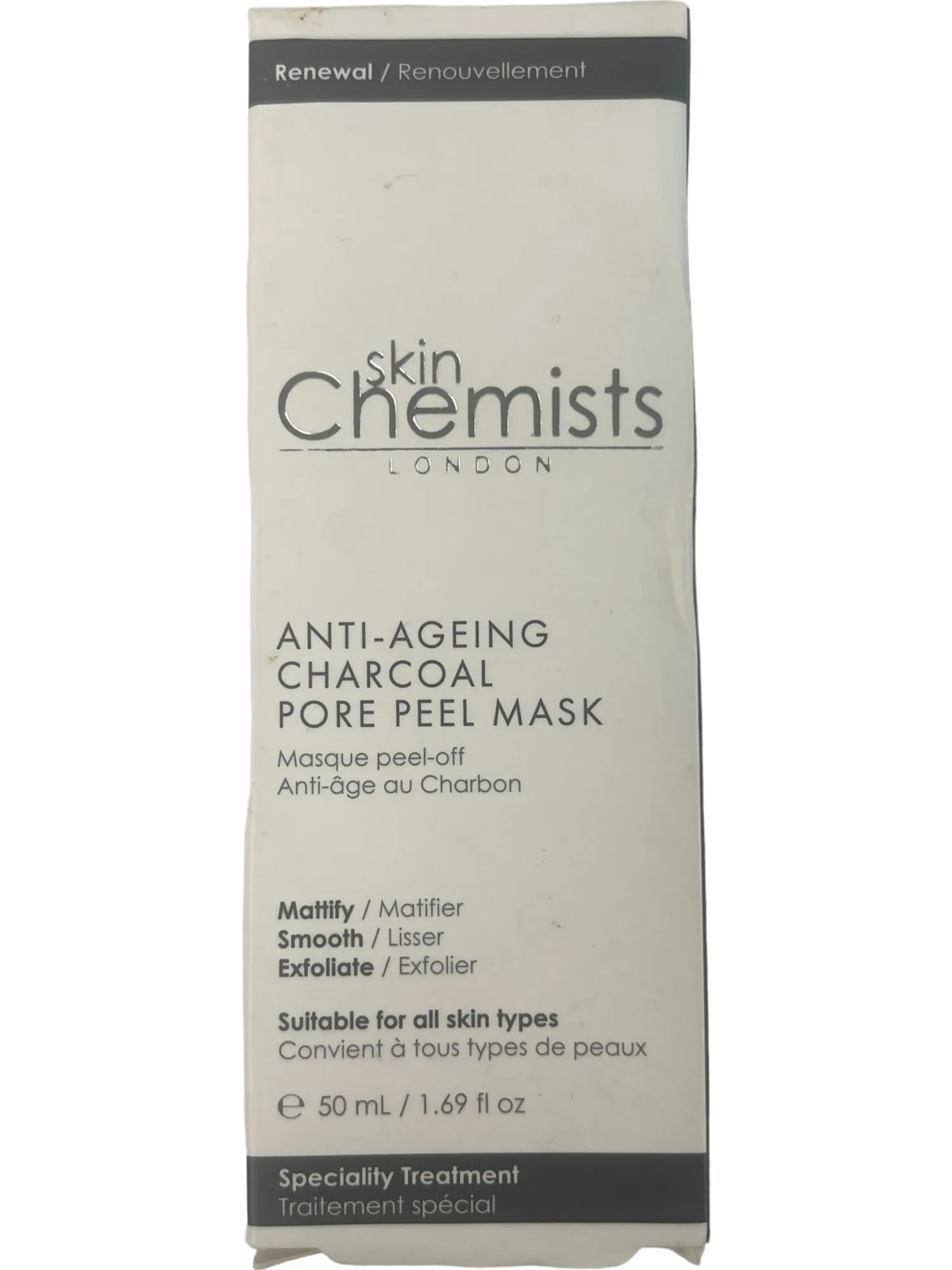 SkinChemists London Anti-Ageing Charcoal Pore Peel Face Mask 50ml