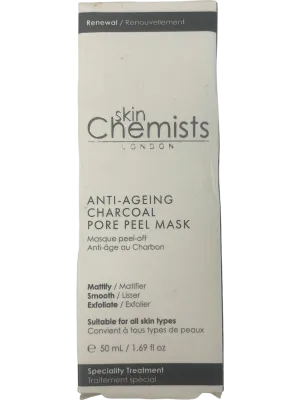 SkinChemists London Anti-Ageing Charcoal Pore Peel Face Mask 50ml