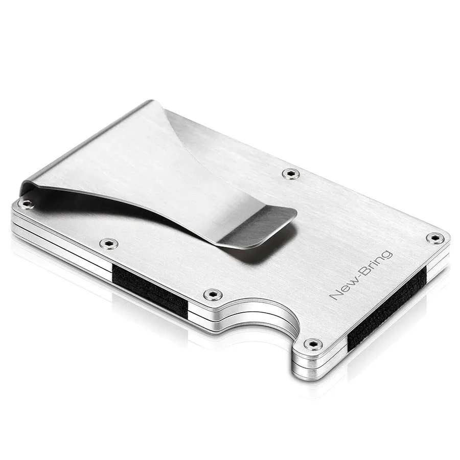 Slim Credit Card Wallet Strong Holder Aluminium