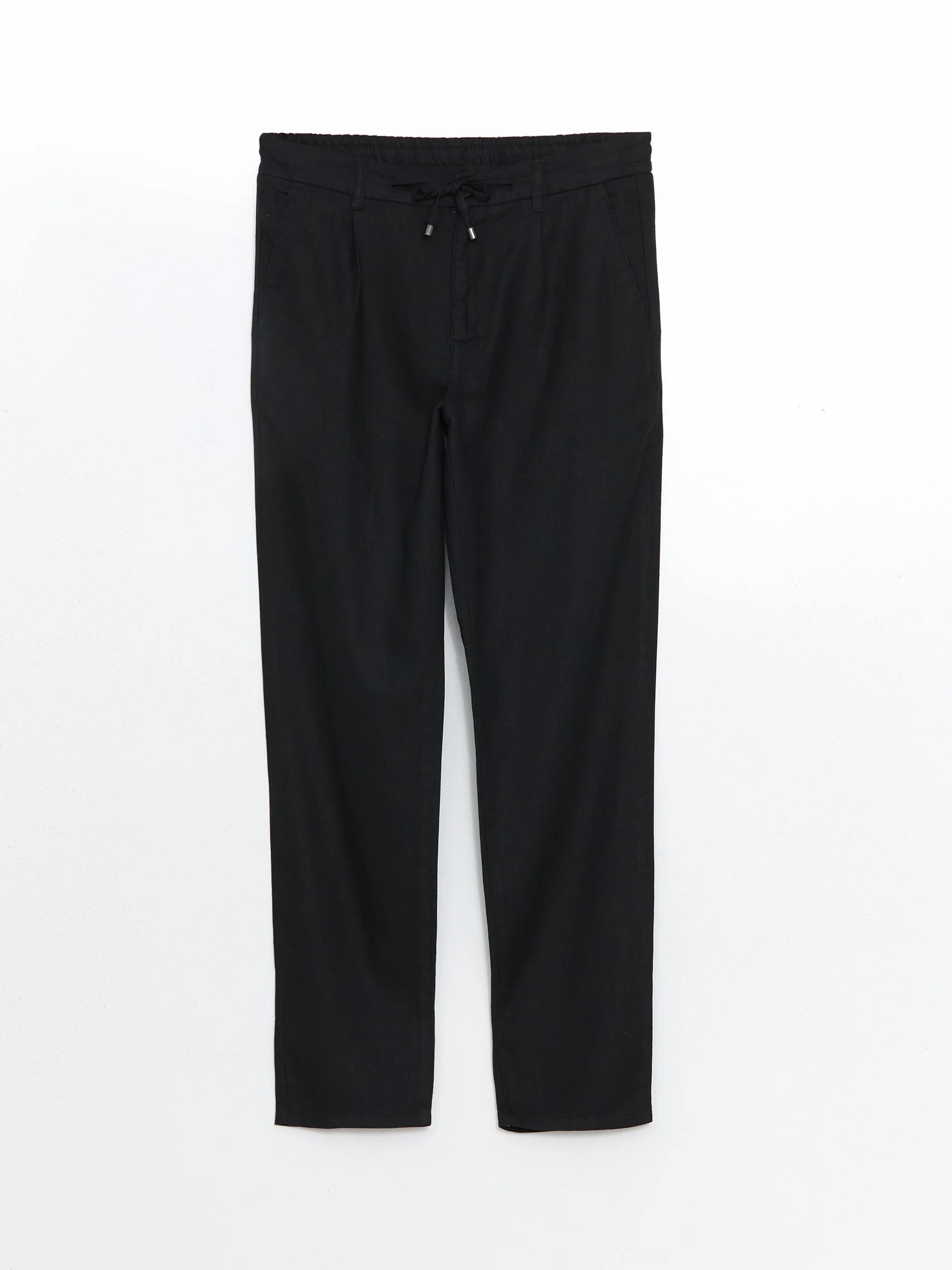 Slim Fit Linen Blend Men Trousers