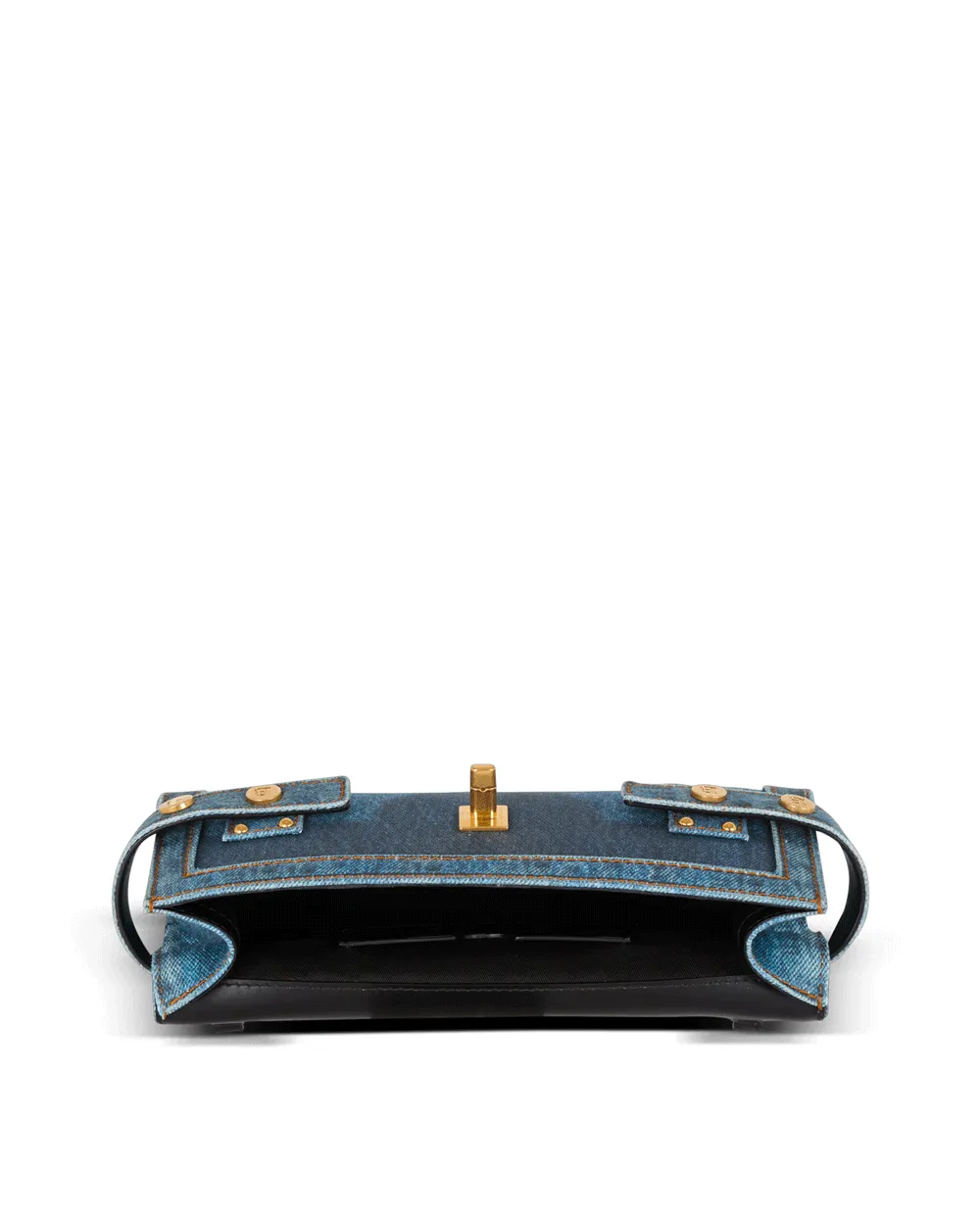 Small B-Buzz Pouch 23 Denim Clutch in Blue Jean